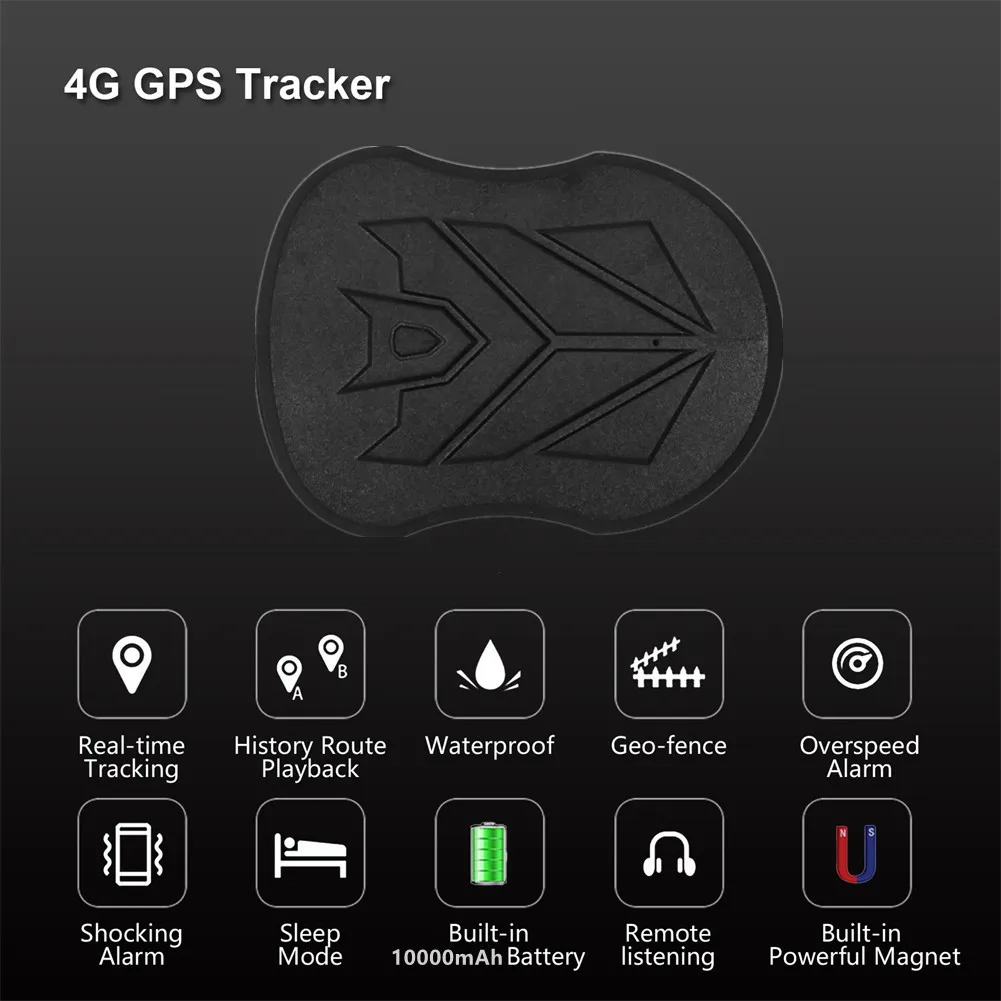 SinoTrack Magnet 4G Vandtæt Bil GPS Tracker ST-905/ST-915 Køretøj Locator Lang Standby 10000mAH Batteri med gratis APP - 1