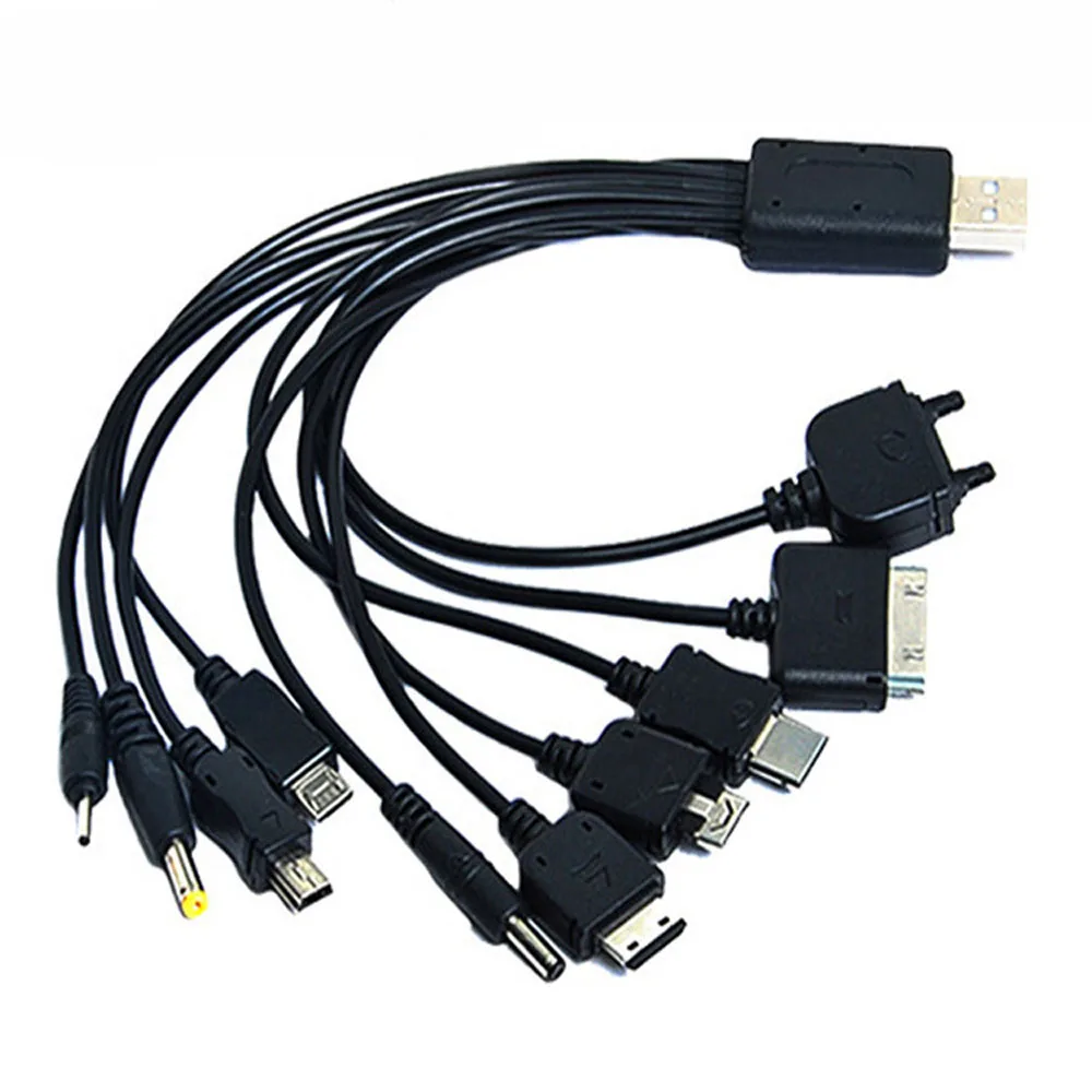 10 in1 Multifunktionelle USB-dataoverførsel Kabel til iPod, Motorola, Nokia, Samsung, LG, Sony Ericsson Consumer Electronics Data Kabler - 0