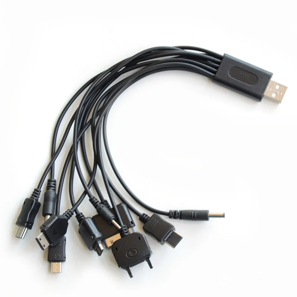 10 in1 Multifunktionelle USB-dataoverførsel Kabel til iPod, Motorola, Nokia, Samsung, LG, Sony Ericsson Consumer Electronics Data Kabler - 4