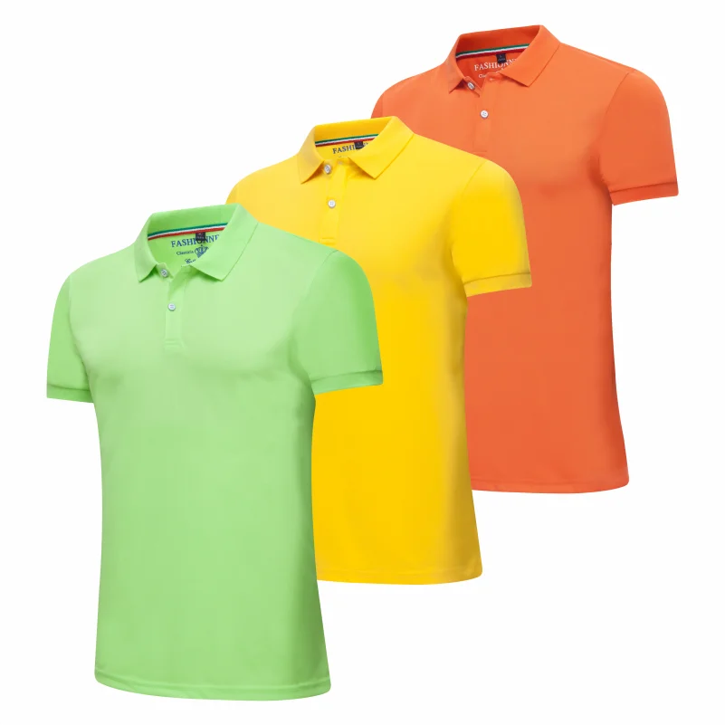 YOTEE Nye Sommer Enkel ensfarvet Polo Shirt 3 stk Sælges samlet Til en Lavere Pris Tendens Kort-Langærmet Top Revers - 2