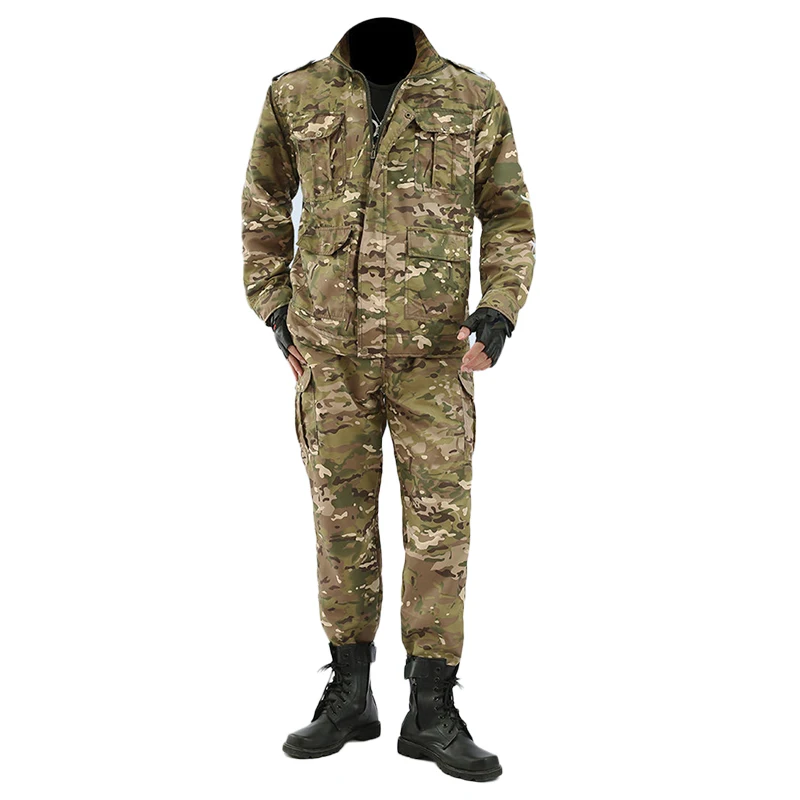 Militære mænd er blød sportstøj udendørs camouflage tøj black python mønster slidstærkt arbejdstøj arbejdskraft, der passer - 3