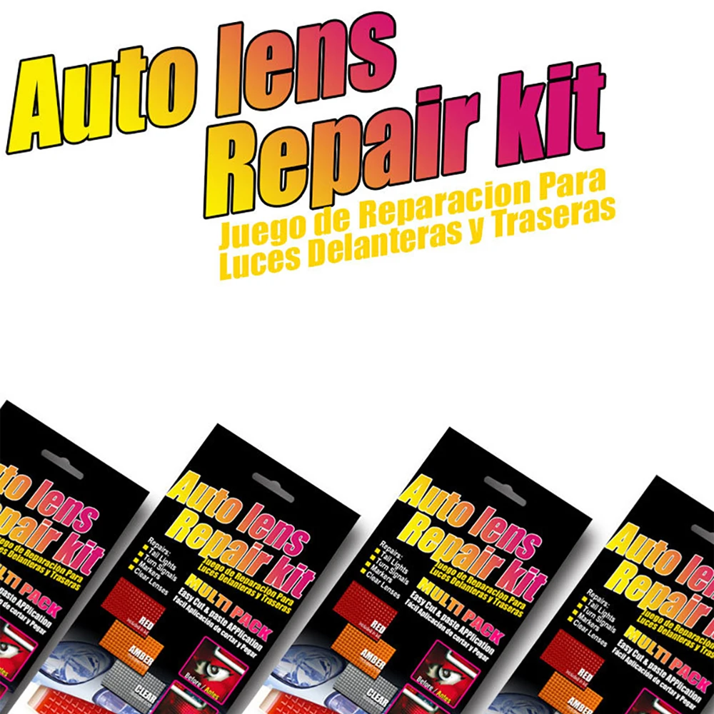 3Pcs/masse Bil Auto Repair Kit Linse Bil Forlygter Baglygte Reparation Værktøjer Sæt Bil Lys Crack Reparation Film polsk Bil-Styling - 3