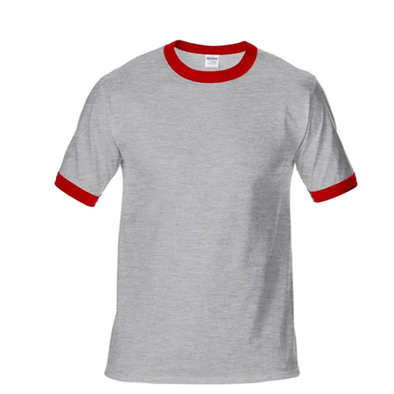 Tekst, Foto, Logo Skræddersyet Homme reklame Trykt Herre T-shirt Farve Blok T-shirts O-Neck Tops Sommeren 2023 - 4