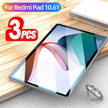 （3 Pakker) 9HD Hærdet Glas Til Xiaomi Redmi Pad 10.61 2022 Fuld Dækning Anti-Ridse Screen Protector Film